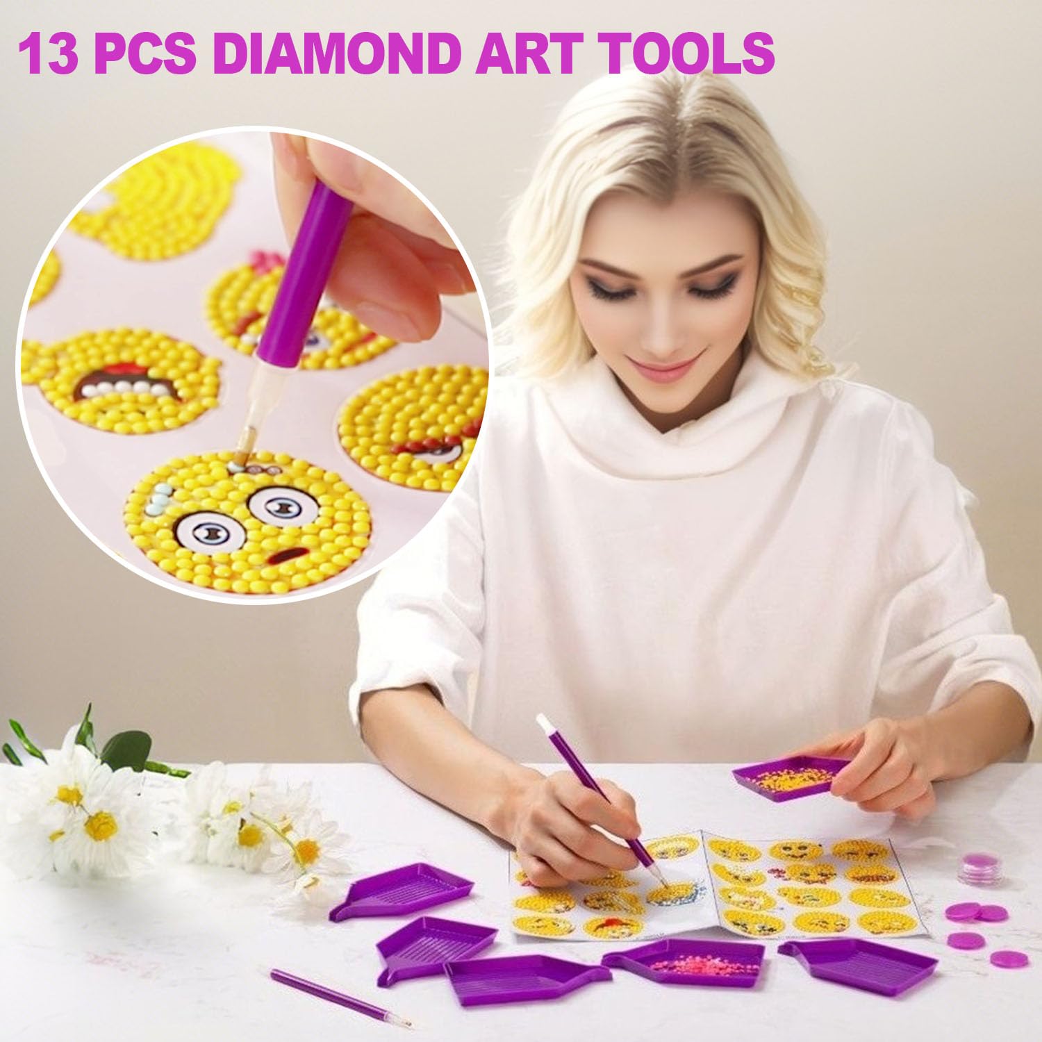 Amazon.com: 13pcs Diamond Painting Art Accessories, V-Shaped